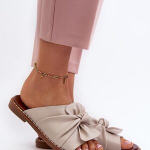 Sandał Klapki Model Nelvira RMR2266-8 Beige - Step in style