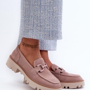 Mokasyny Model DA TW117 Pink - Step in style