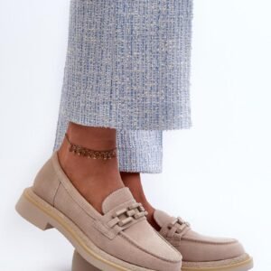 Mokasyny Model DA TW101 Beige - Step in style