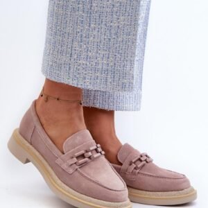 Mokasyny Model DA TW101 Dirty Pink - Step in style