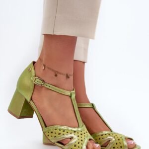 Sandały Model Maciejka 06551-09 Limonka - Step in style