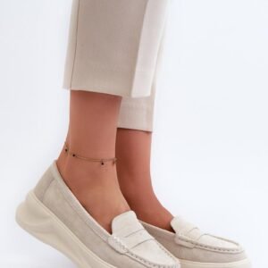 Mokasyny Model Filidia 24PB18-6889 Beige - Step in style