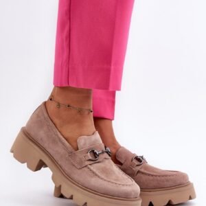 Mokasyny Model Neloria 7888 Beige - Step in style