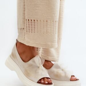 Sandały Model Zazoo 2939 Gold Przecierany - Step in style