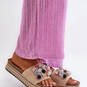 Sandał Klapki Model S.Barski HY077 Beige - Step in style