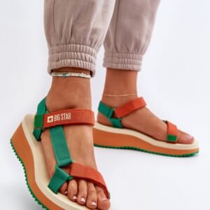 Sandały Model Big Star NN274A053 Green/Orange - Step in style