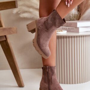 Botki Model Rashmi RMR23108A-18 Brown - Step in style