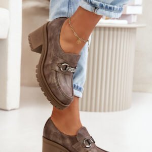 Półbuty Model Zazoo 20175 Dark Beige - Step in style