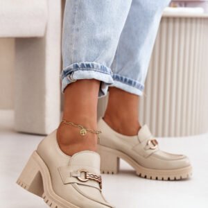 Półbuty Model Zazoo 20175 Light Beige - Step in style