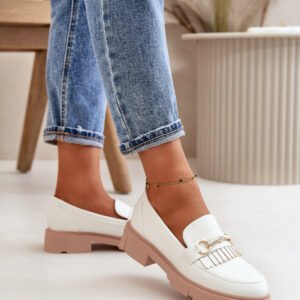 Mokasyny Model Tialorae W-16 White - Step in style