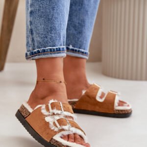 Kapcie Model Ezilena WSL-200 Camel - Step in style