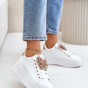 Buty Sportowe Model Naritevia YY-23 White/Gold - Step in style