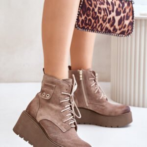 Botki Model Zazoo 60499 Beige - Step in style