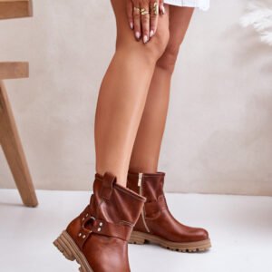 Botki Model Lewski 3610 Brown Skóra - Step in style