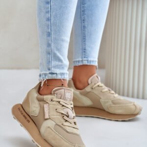 Buty Sportowe Model Big Star OO274564 Hi-Polly System Beige - Step in style