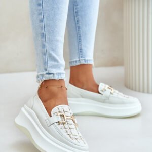 Mokasyny Model Vinceza 89105 Light Beige - Step in style