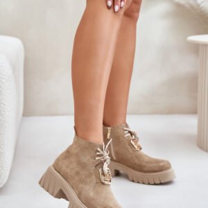Botki Model Zazoo 2952 Beige - Step in style