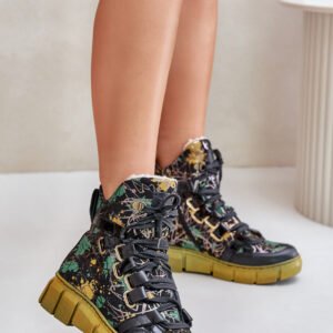 Botki Model Maciejka 06158-07 Yellow/Black - Step in style