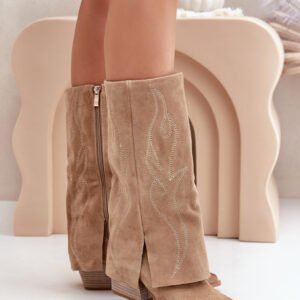 Kozaki Model Zazoo 3487 Beige - Step in style