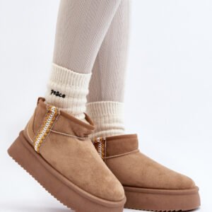 Śniegowce Model Udra UA-1833 Light Brown - Step in style