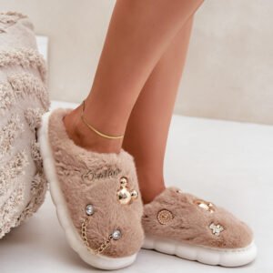 Kapcie Model Ivelfedi BG186P Dark Beige - Step in style