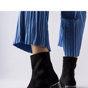 Czarne botki z perforowaną cholewką Cavallo - Solea