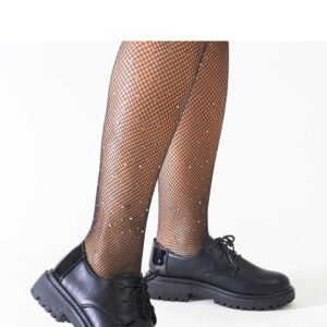 Czarne casualowe sznurowane półbuty z eko-skóry Kalila - Solea