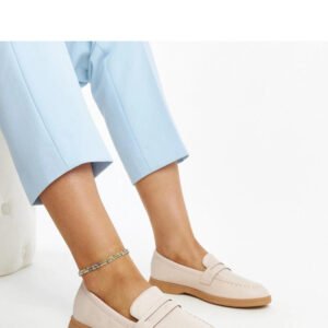 Jasnobeżowe klasyczne mokasyny Nawrah - Solea