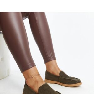 Ciemnozielone zamszowe półbuty Rumay - Solea