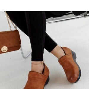 Brązowe półbuty na platformie Montoro - ciepły brąz - Solea