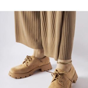 Brązowe półbuty na masywnej podeszwie Coleman - Solea