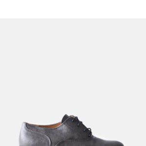 Szare półbuty z ekoskóry Burdett - sznurowane - Solea