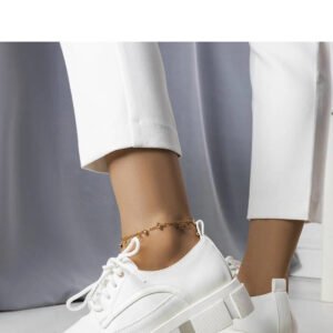 Białe półbuty na masywnej podeszwie Kay - Solea