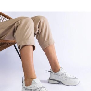 Białe damskie sneakersy na masywnej podeszwie Colunga - Solea