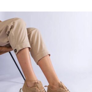 Brązowe sneakersy na grubszej podeszwie Guerrera - Solea