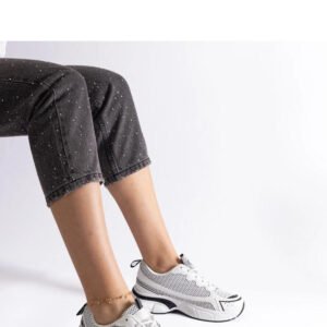 Czarne sportowe sneakersy damskie Ondina - Solea