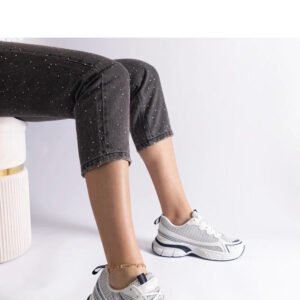 Niebieskie sportowe sneakersy damskie Ondina - Solea