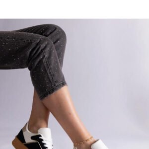 Czarne sneakersy sznurowane na platformie Felicita - Solea