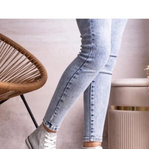 Srebrne wysokie trampki z siateczki błyszczącej Ranifali - Solea