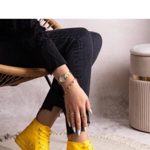 Żółte wysokie trampki Rafife - Solea