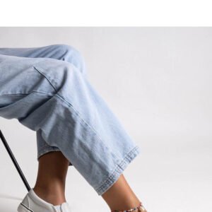 Białe błyszczące tenisówki Lublubah - Solea