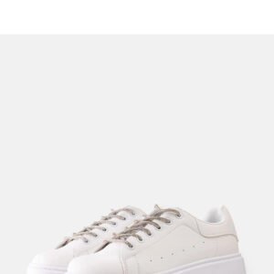 Białe sneakersy z efektownym zdobieniem Asmait - Solea