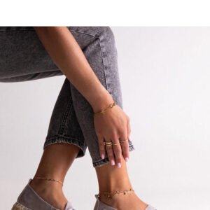 Szare espadryle Big Star JJ274890 - Solea