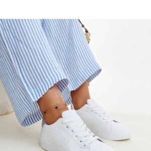 Biało-srebrne sneakersy Akila - Solea