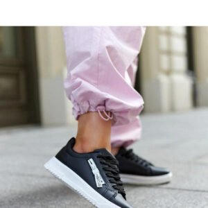 Czarne sneakersy eko skóra Brecht - Solea