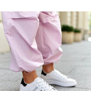 Biało-czarne sneakersy eko skóra Berdine - Solea