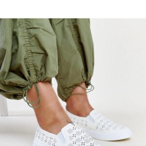 Białe wsuwane tenisówki Hilal - Solea