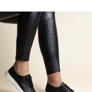 Czarne tenisówki eko skóra Whitley - Solea