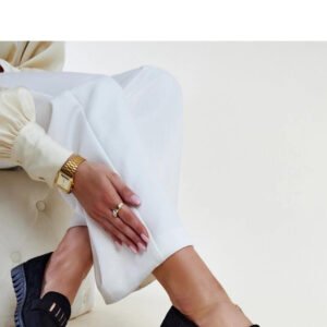 Czarne mokasyny z ozdobnym paskiem Marlisa - Solea