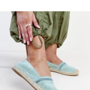 Zielone espadryle z cyrkoniami Abia - Solea
